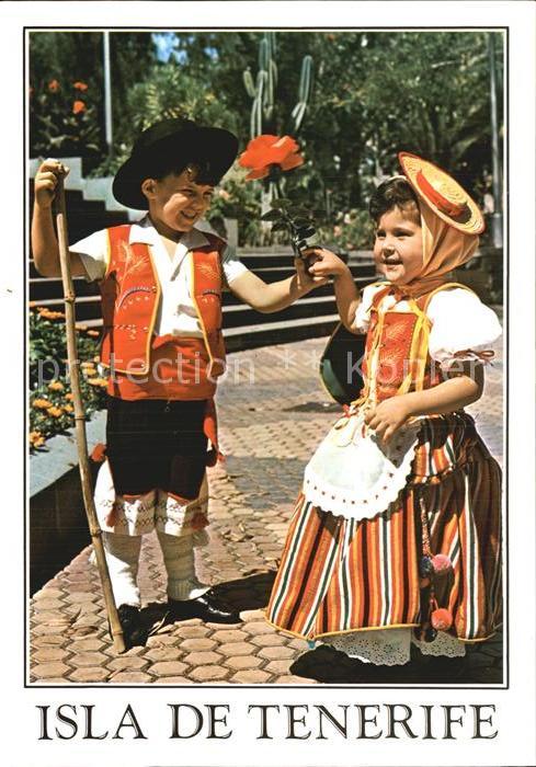 Trachten Spanien Isla de Tenerife Kinder Ninos Canarios