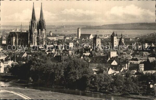 Regensburg Dom Panorama von den Winzerhöhen