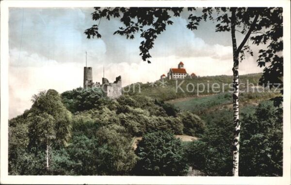 Weinheim Bergstrasse Burgruine Windeck und WSC Wachenburg