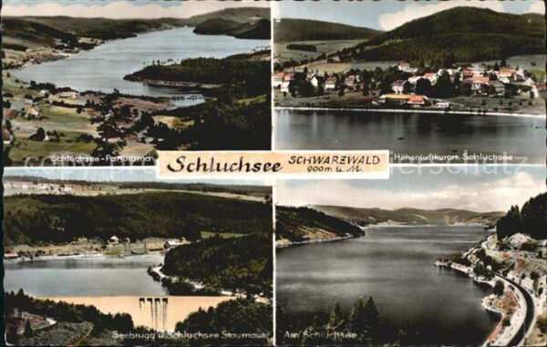 Schluchsee Panorama Seebrugg Staumauer Partie am S