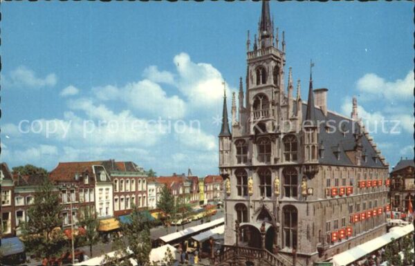 Gouda Markt met Stadhuis
