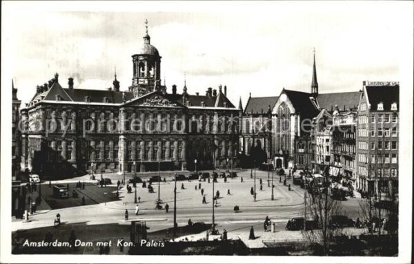 Amsterdam Niederlande Dam met Koninklijk Paleis