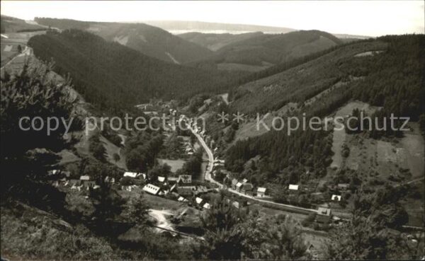 Mellenbach-Glasbach im Schwarzatal Blick von Lichtenhain