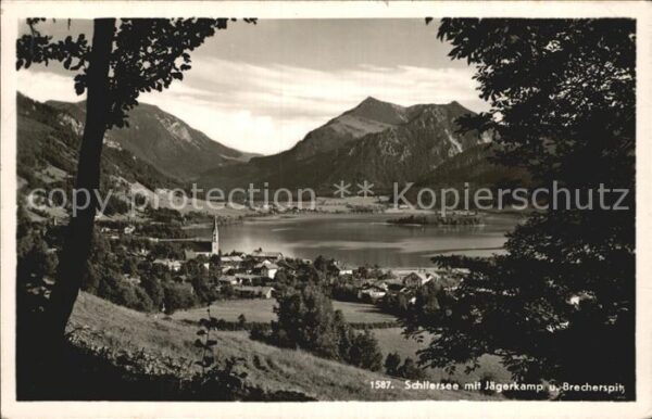 Schliersee mit Jägerkamp und Brecherspitze