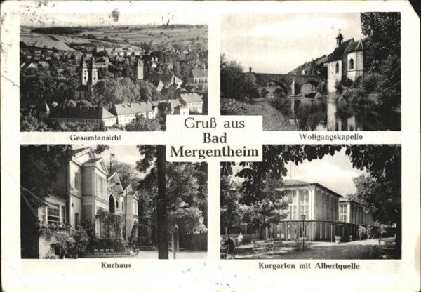 Bad Mergentheim Panorama Wolfgangskapelle Kurhaus Kurga