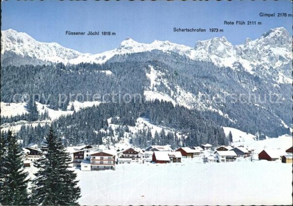 Haldensee mit Füssener Jöchl Schartschrofen Rote