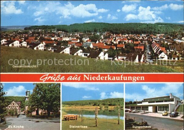 Niederkaufungen Panorama Ev Kirche Steinertsee Bürgerha