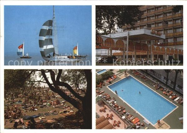 Balatonfoeldvar Hotel Neptun Segelschiffe Park Pool