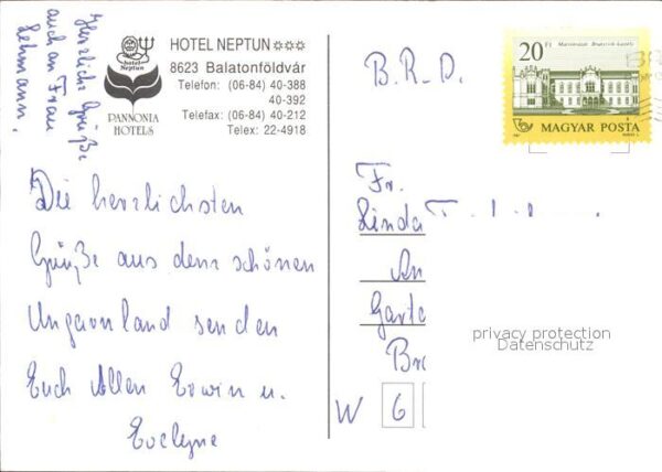 Balatonfoeldvar Hotel Neptun Segelschiffe Park Pool – Bild 2