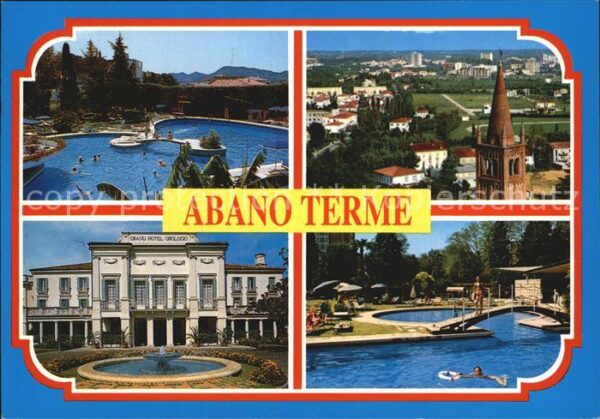 Abano Terme Thermalbecken Panorama Grand Hotel Schw