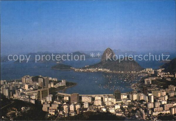 Rio de Janeiro Vista panoramica de Botafogo cam Pao de