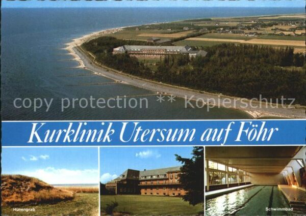 Utersum Kurklinik der BfA Fliegeraufnahme Hünen