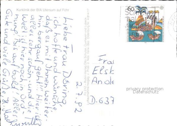 Utersum Kurklinik der BfA Fliegeraufnahme Hünen – Bild 2