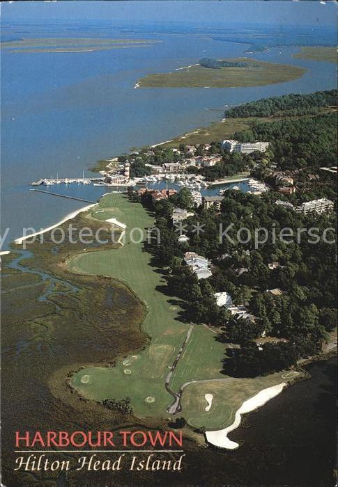 Hilton Head Island Harbour Town Golfplatz Fliegeraufnahme