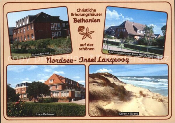 Langeoog Nordseebad Schwedenhaus Frühstückspension Heidschn