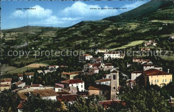 Colli Euganei Arqua Petrarca Panorama verso la casa d