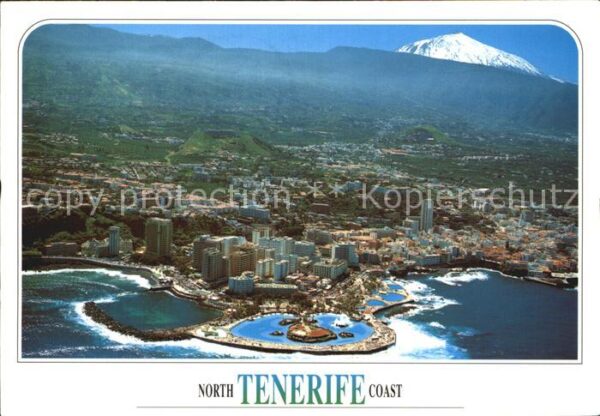 Puerto de la Cruz y El Teide Fliegeraufnahme