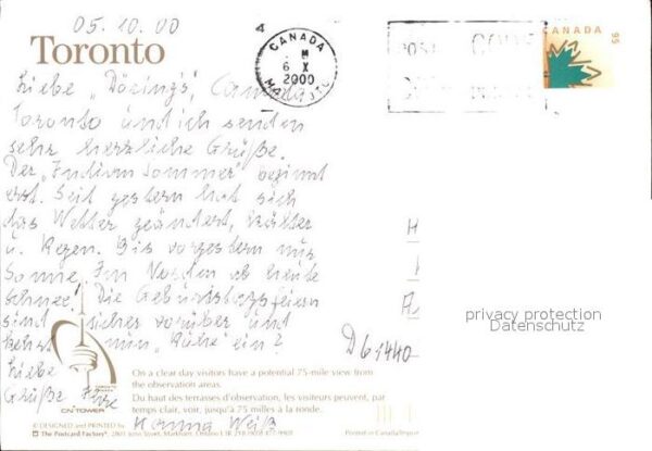 Toronto Canada CN Tower – Bild 2