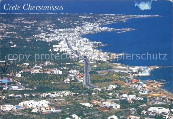 Crete Kreta Chersonnisos Fliegeraufnahme