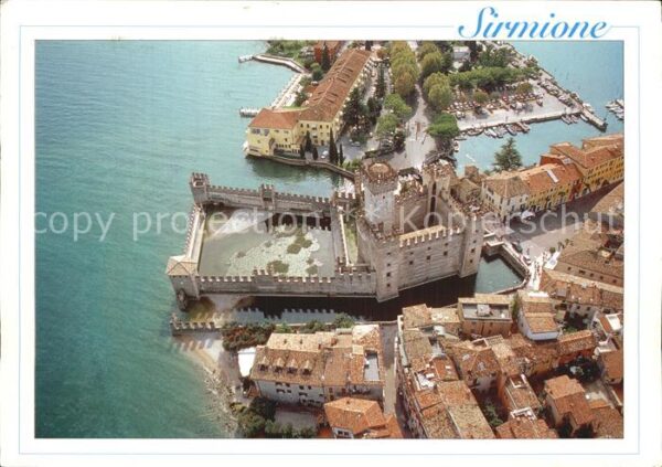 Sirmione Lago di Garda Fliegeraufnahme