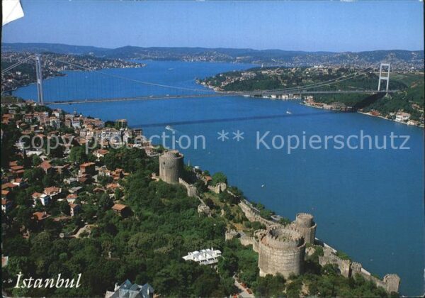 Istanbul Constantinopel Rumelihisari Bosphorus and Fatih Sultan