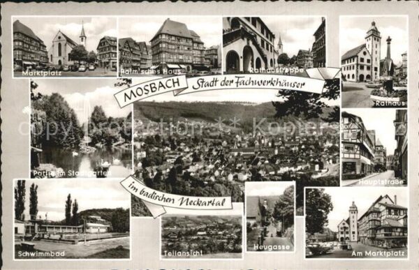 Mosbach Baden Marktplatz Palmsches Haus Rathausstr Ra