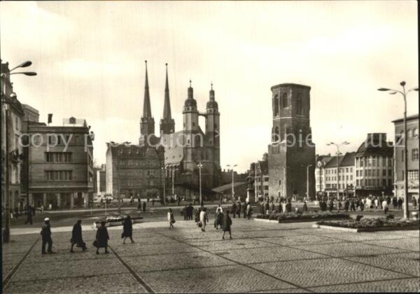 Halle Saale Marktplatz Kirche Turm