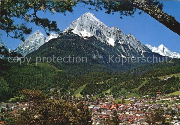 Mittenwald Bayern mit Öfelekopf Wetterstein Hochblassen A