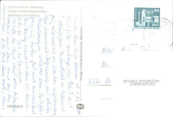 Eisenach Thueringen Vogtei mit Nürnberger Erker Ritterhaus – Bild 2