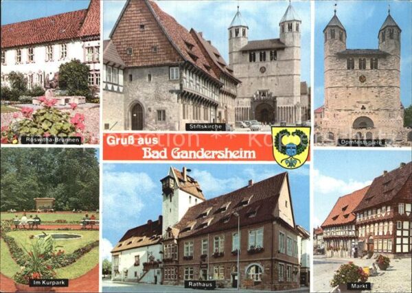 Bad Gandersheim Roswitha Brunnen Stiftskirche Domfestsp