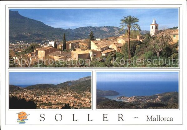 Soller Mallorca Panorama Fliegeraufnahme