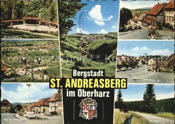 St Andreasberg Harz Kurpark Sessellift Panorama Breite Str