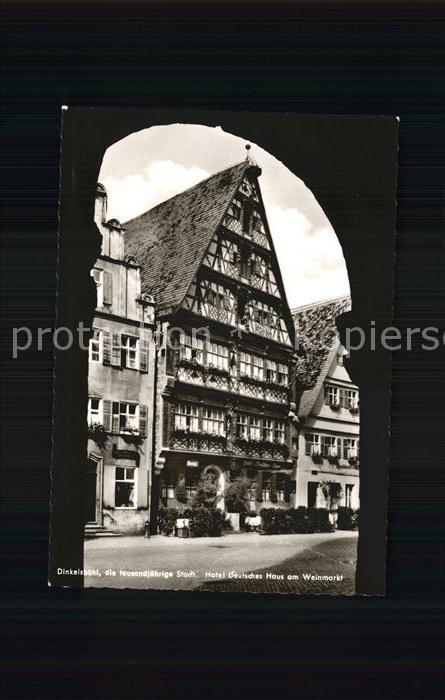 Dinkelsbuehl Hotel Deutsches Haus am Weinmarkt
