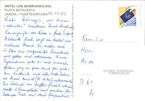 Jandia Hotel Los Gorriones Strand – Bild 2