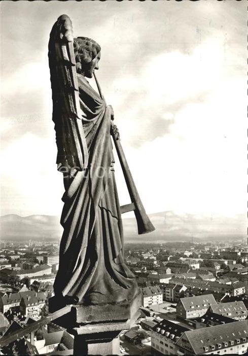 Freiburg Breisgau Posaunenengel auf dem Münsterturm