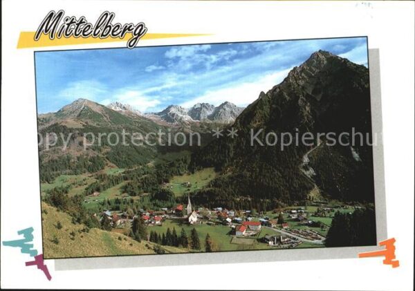 Mittelberg Kleinwalsertal mit Kuhgehrenspitze Hammerspitze Zwölfe