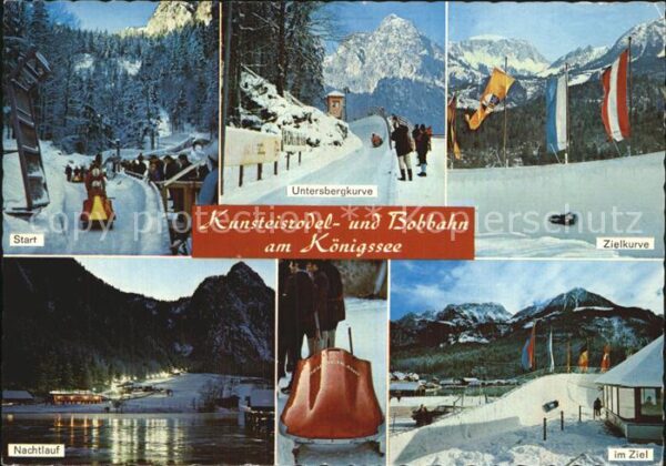 Koenigssee Start Bobbahn Untersbergkurve Zielkurve