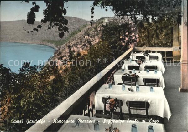 Rom Roma Castel Gandolfo Ristorante Marroni Terr
