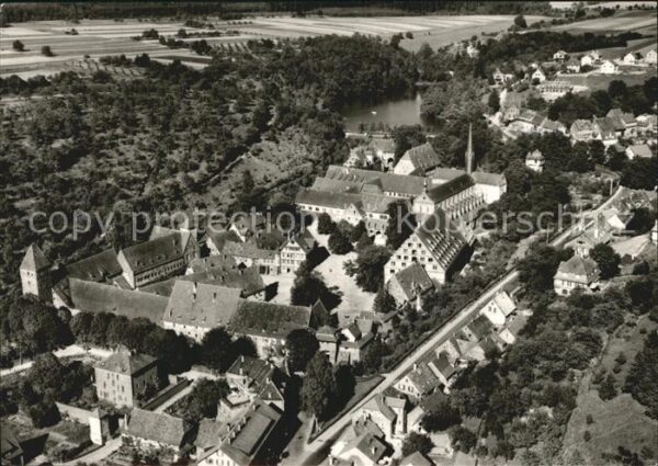 Maulbronn Fliegeraufnahme Kloster und Tiefer See