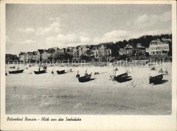 Bansin Ostseebad Blick von der Seebrücke