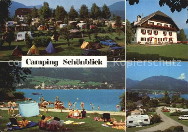 Abersee St Gilgen Salzkammergut Camping Schönblick