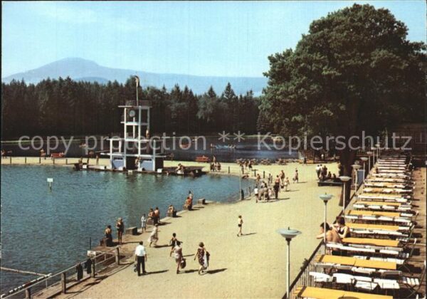 Grossschoenau Sachsen Waldstrandbad grösstes Freibad der DDR