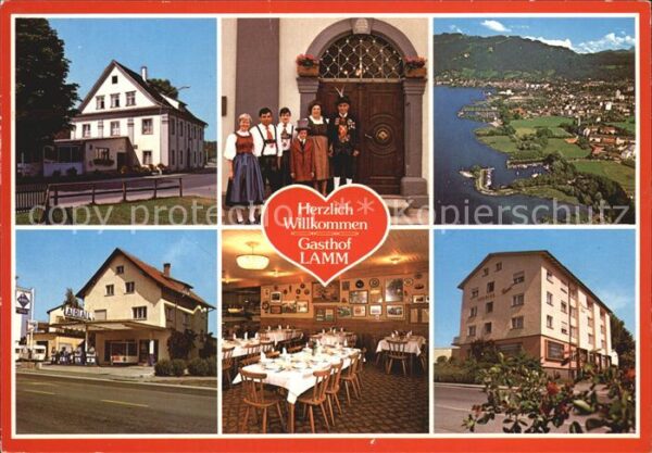 Bregenz Vorarlberg Gasthof Lamm Fliegeraufnahme Gastraum