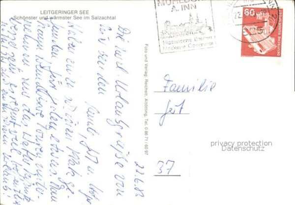 Leitgering Salzach See Badestelle Zeltplatz Ruderboot – Bild 2