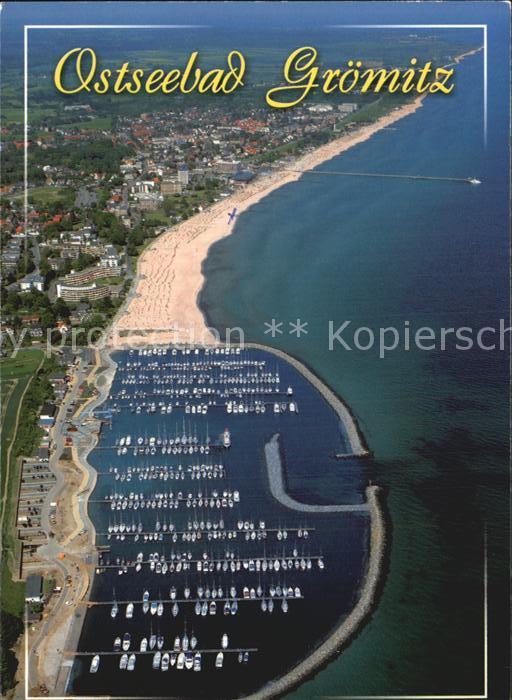 Groemitz Ostseebad Fliegeraufnahme mit dem Hafen