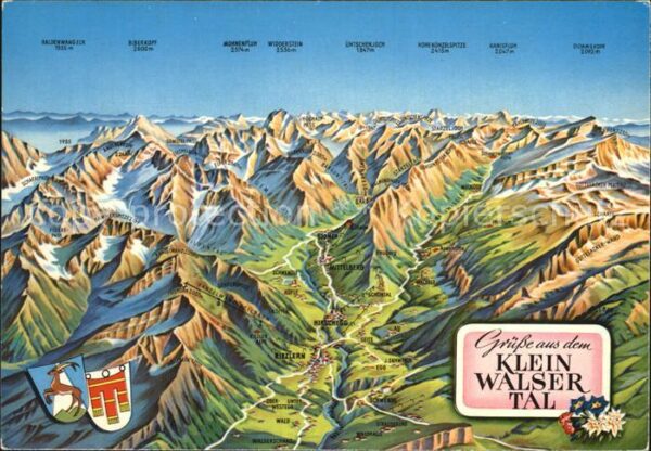 Kleinwalsertal Karte