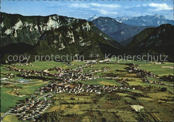 Inzell Fliegeraufnahme mit Falkenstein Hochkal