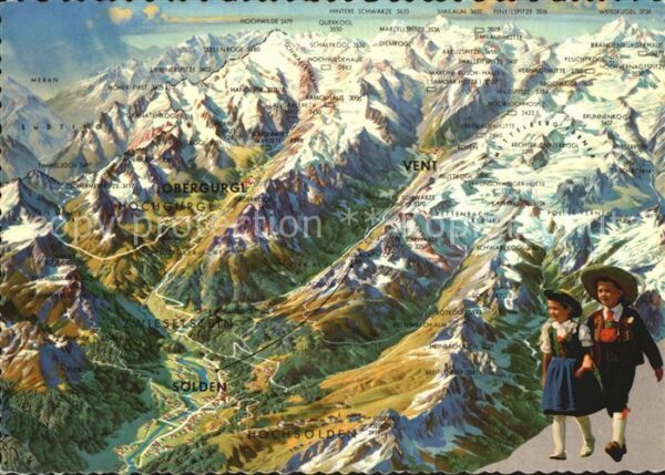 Obergurgl Soelden Tirol Panorama vom Inner-Ötztal