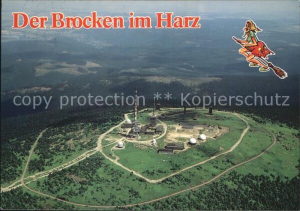 Brocken Harz Fliegeraufnahme