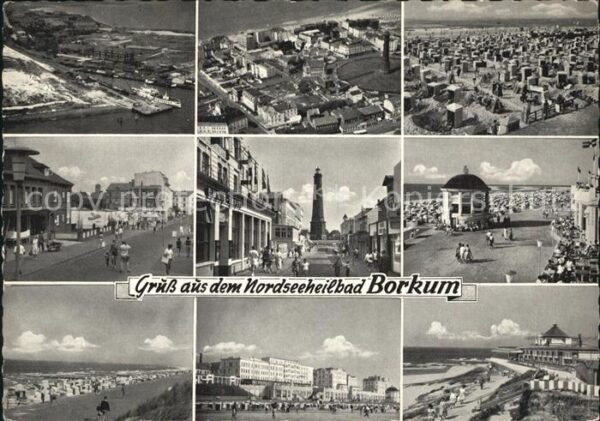 Borkum Strand Stadtansicht